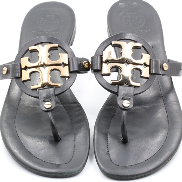Tory Burch Shoes - Tory Burch Womens 9 Metal Miller Thong Sandals